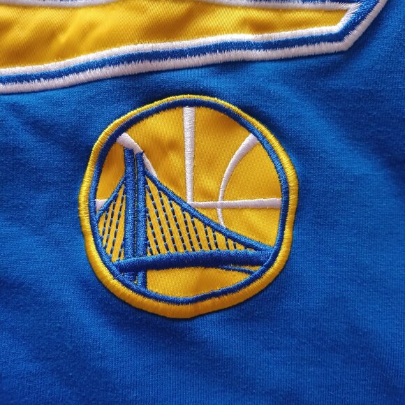 Starter NBA Basketball Golden State Warriors Button Up Baseball Jersey Large - Picture 4 of 8